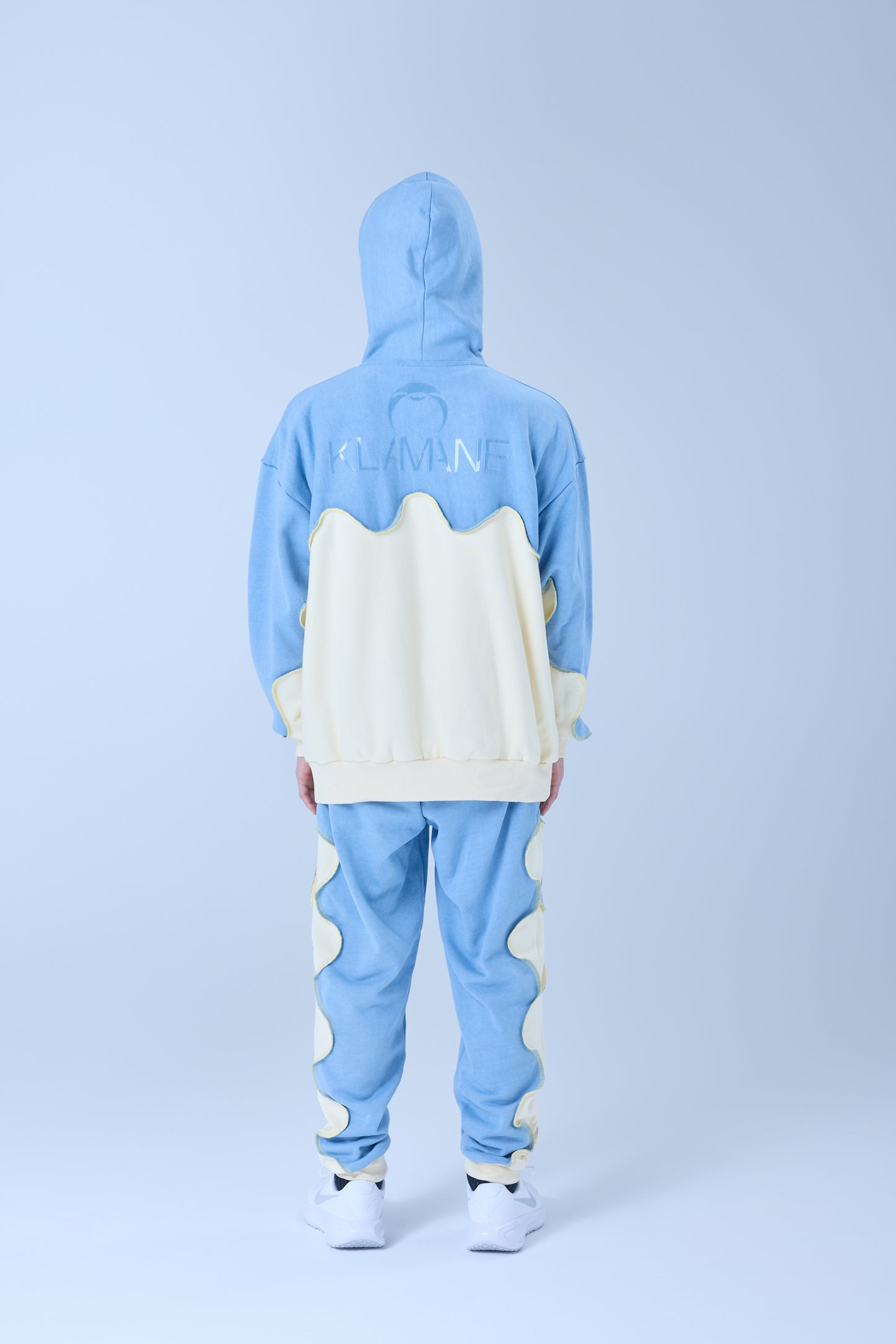 バイカラーパーカー