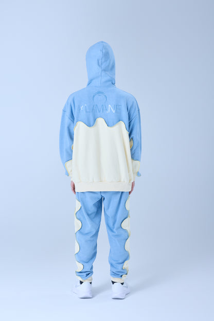 バイカラーパーカー