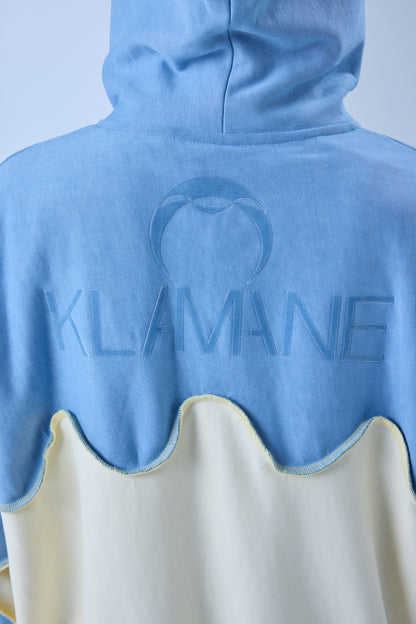 バイカラーパーカー