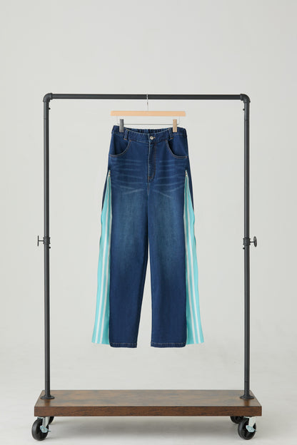 サイドチャックデニムパンツ